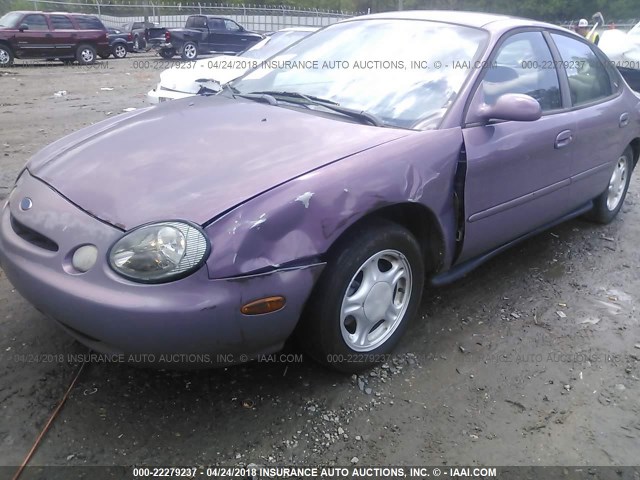 1FALP52U0TA240661 - 1996 FORD TAURUS GL PURPLE photo 6