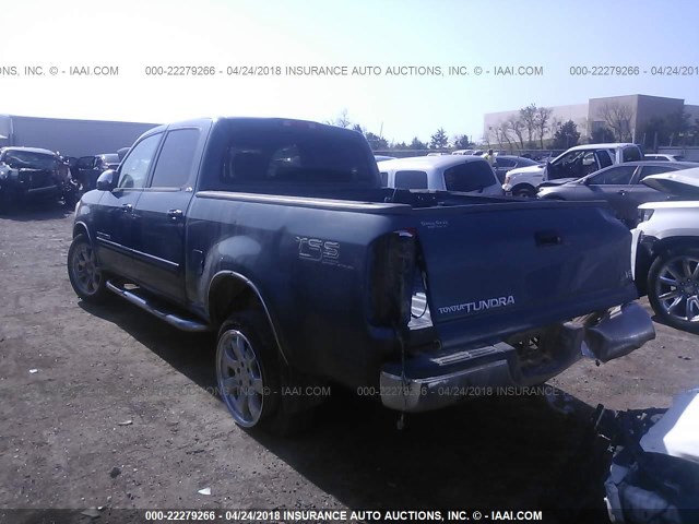5TBET34126S537629 - 2006 TOYOTA TUNDRA DOUBLE CAB SR5 Light Blue photo 3