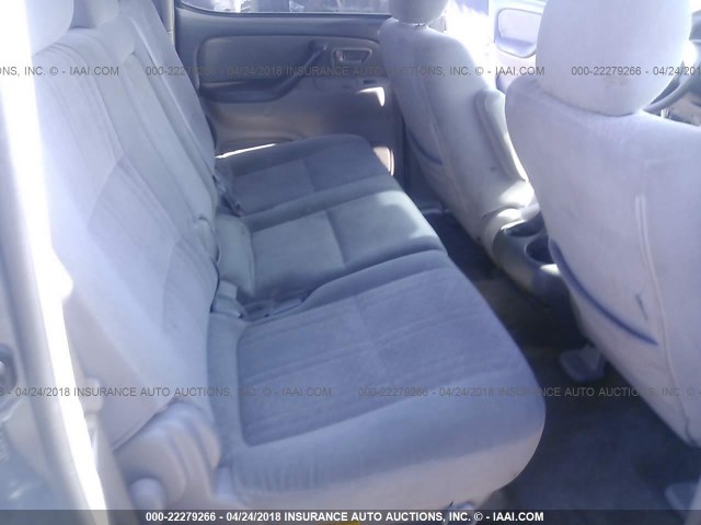 5TBET34126S537629 - 2006 TOYOTA TUNDRA DOUBLE CAB SR5 Light Blue photo 8