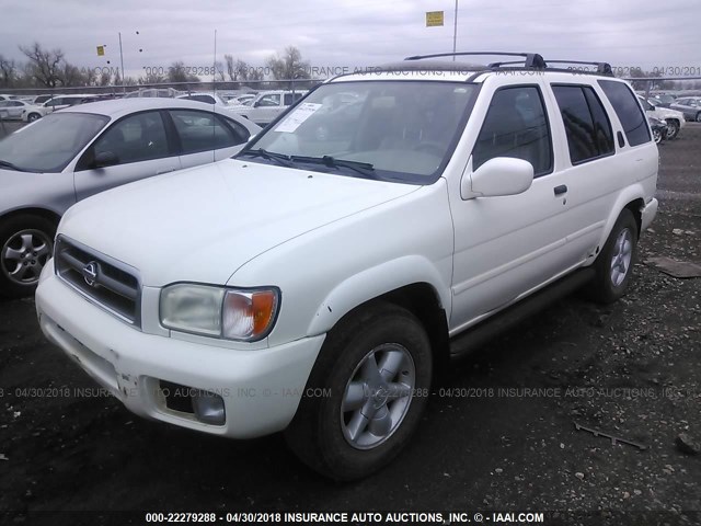 JN8DR09Y61W586464 - 2001 NISSAN PATHFINDER LE/SE/XE WHITE photo 2