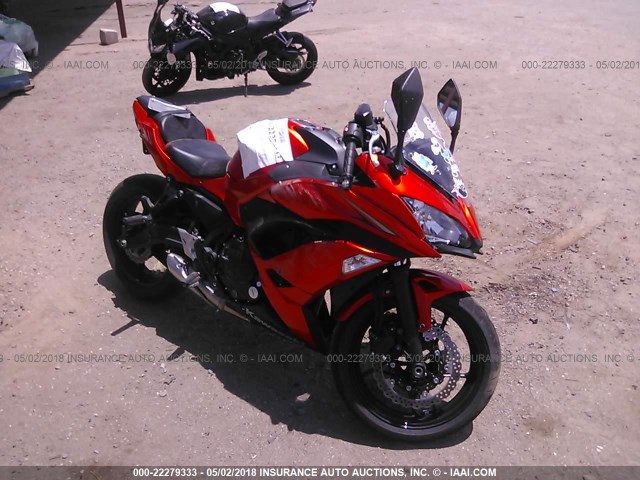 JKAEXEJ15HDA01538 - 2017 KAWASAKI EX650 J ნარინჯისფერი ფოტო 1