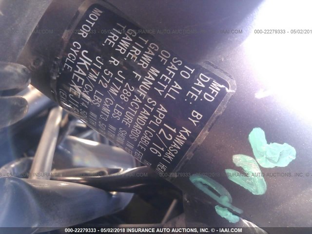 JKAEXEJ15HDA01538 - 2017 KAWASAKI EX650 J ნარინჯისფერი ფოტო 10