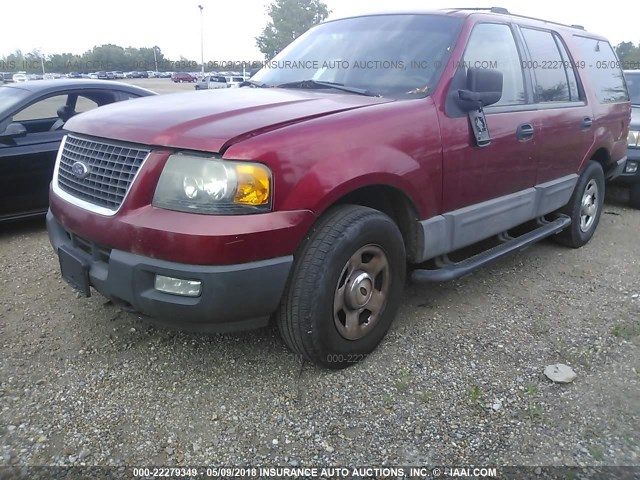 1FMPU16L54LB38675 - 2004 FORD EXPEDITION XLT ბურგუნდია ფოტო 2