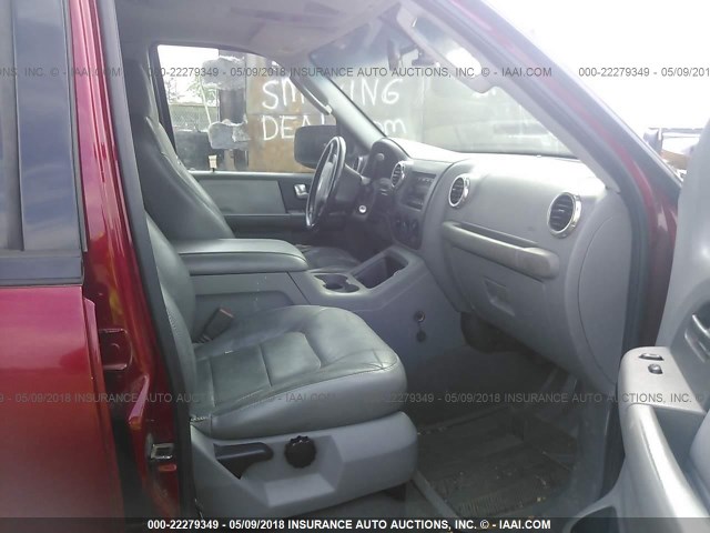 1FMPU16L54LB38675 - 2004 FORD EXPEDITION XLT ბურგუნდია ფოტო 5