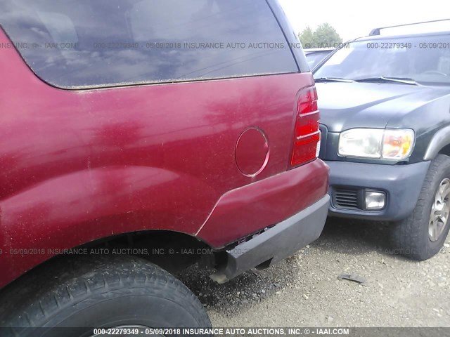 1FMPU16L54LB38675 - 2004 FORD EXPEDITION XLT BURGUNDY photo 6