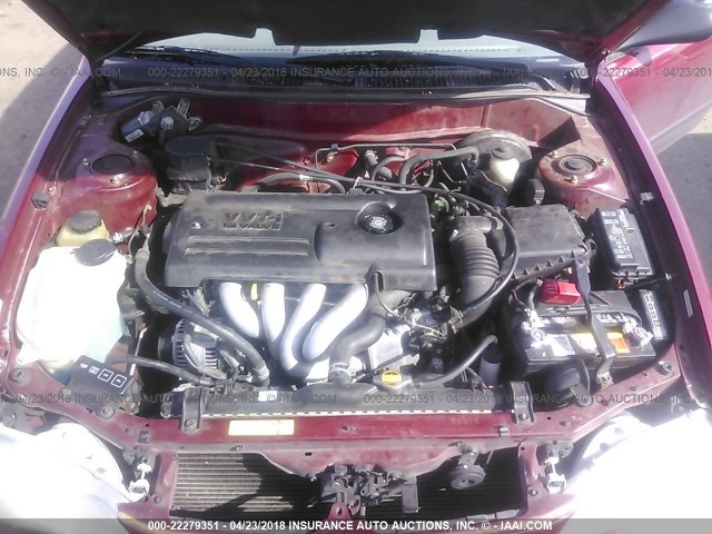 1NXBR12E9YZ410633 - 2000 TOYOTA COROLLA VE/CE/LE 红色 照片 10