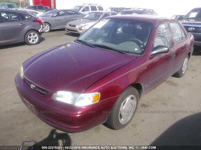 1NXBR12E9YZ410633 - 2000 TOYOTA COROLLA VE/CE/LE 红色 照片 2