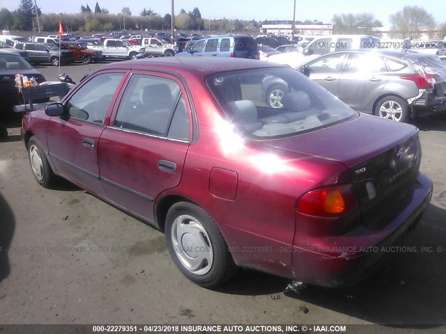 1NXBR12E9YZ410633 - 2000 TOYOTA COROLLA VE/CE/LE 红色 照片 3