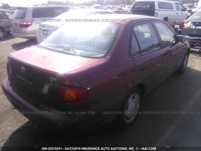 1NXBR12E9YZ410633 - 2000 TOYOTA COROLLA VE/CE/LE 红色 照片 4
