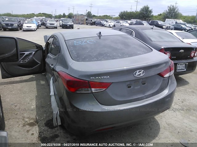 5NPDH4AE0DH446928 - 2013 HYUNDAI ELANTRA GLS/LIMITED GRAY photo 3