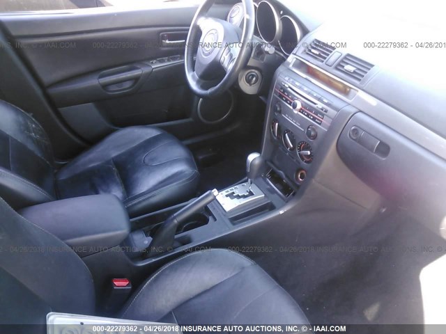 JM1BK324081830164 - 2008 MAZDA 3 S GRAY photo 5