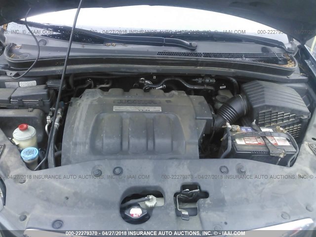 5FNRL38736B456862 - 2006 HONDA ODYSSEY EXL შავი ფოტო 10