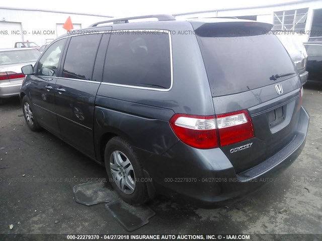 5FNRL38736B456862 - 2006 HONDA ODYSSEY EXL შავი ფოტო 3