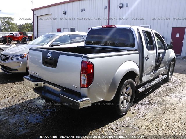 1N6AD0ER9CC481009 - 2012 NISSAN FRONTIER S/SV/SL/PRO-4X SILVER photo 4