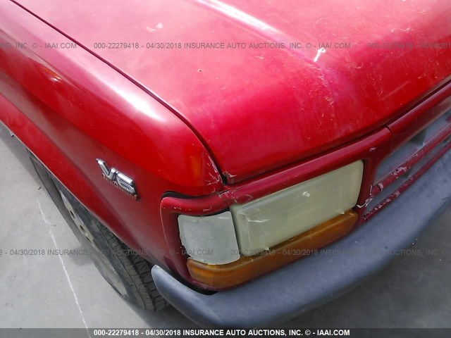 1B7FL26XXTW705066 - 1996 DODGE DAKOTA RED photo 6