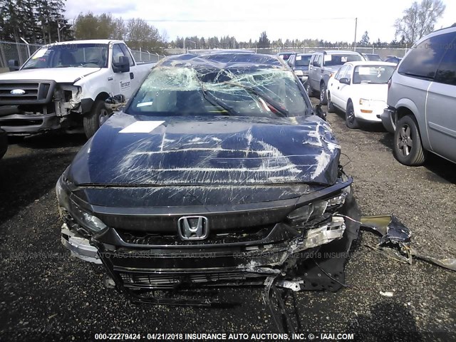 1HGCV1F3XJA020582 - 2018 HONDA ACCORD SPORT BLACK photo 6