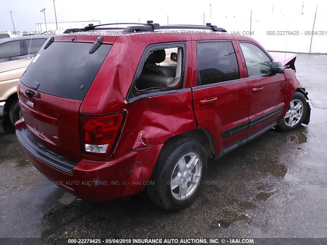 1J4GS48KX6C194916 - 2006 JEEP GRAND CHEROKEE LAREDO/COLUMBIA/FREEDOM RED photo 4