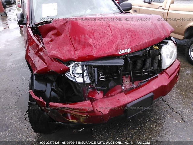 1J4GS48KX6C194916 - 2006 JEEP GRAND CHEROKEE LAREDO/COLUMBIA/FREEDOM 红色 照片 6