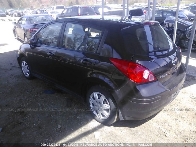 3N1BC1CPXBL391388 - 2011 NISSAN VERSA S/SL BLACK photo 3