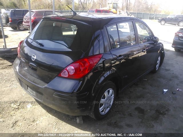 3N1BC1CPXBL391388 - 2011 NISSAN VERSA S/SL BLACK photo 4