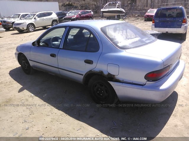 1Y1SK5263SZ001610 - 1995 GEO PRIZM LSI BLUE photo 3