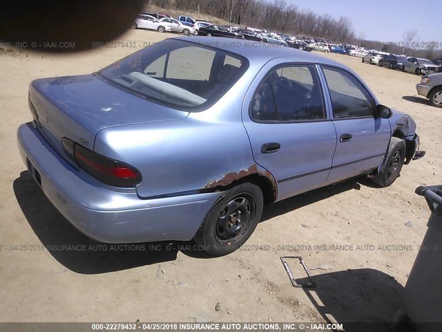 1Y1SK5263SZ001610 - 1995 GEO PRIZM LSI BLUE photo 4