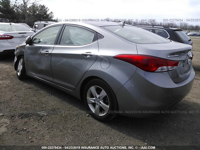 KMHDH4AE7BU123328 - 2011 HYUNDAI ELANTRA GLS/LIMITED GRAY photo 3