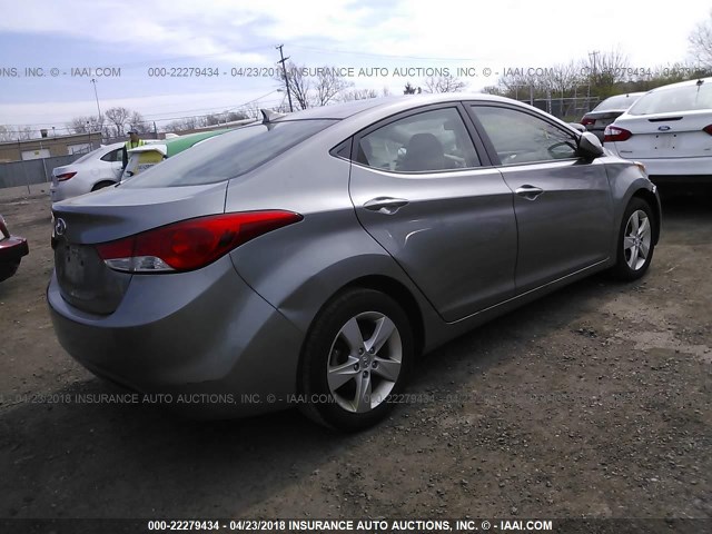 KMHDH4AE7BU123328 - 2011 HYUNDAI ELANTRA GLS/LIMITED GRAY photo 4