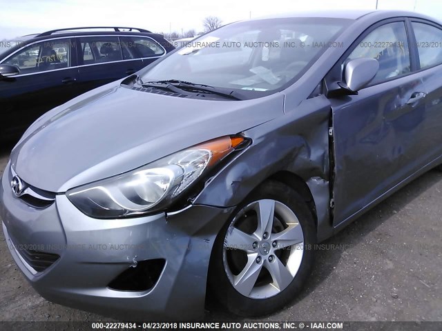 KMHDH4AE7BU123328 - 2011 HYUNDAI ELANTRA GLS/LIMITED GRAY photo 6