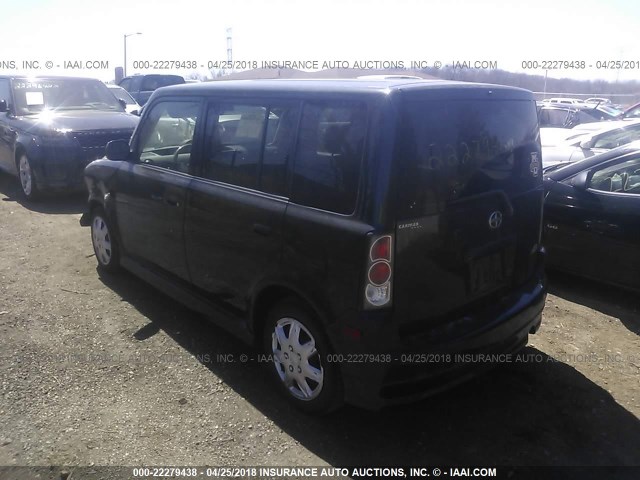 JTLKT324264039647 - 2006 TOYOTA SCION XB BLACK photo 3