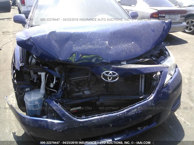 4T4BF3EK3BR112811 - 2011 TOYOTA CAMRY SE/LE/XLE BLUE photo 6