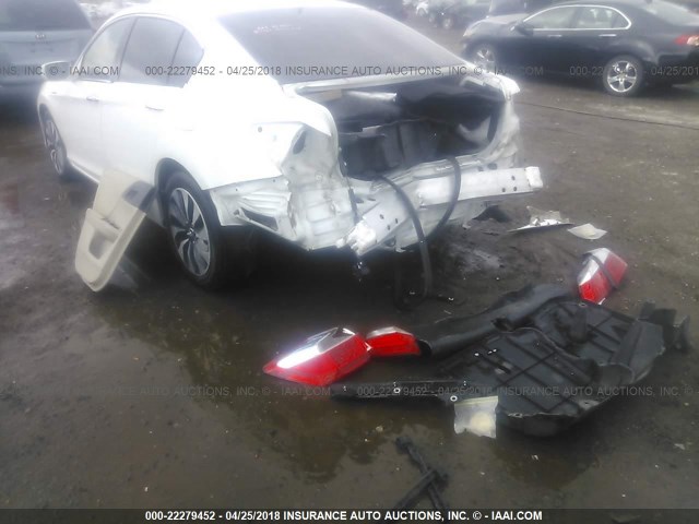 1HGCR6F56EA003688 - 2014 HONDA ACCORD HYBRID/EXL WHITE photo 6