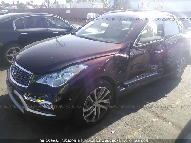 JN1BJ0RP9GM232561 - 2016 INFINITI QX50 BURGUNDY photo 2