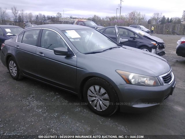 1HGCP263X9A078087 - 2009 HONDA ACCORD LX GRAY photo 1