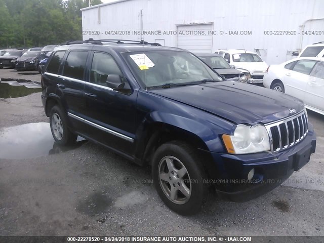 1J4HS58N45C732643 - 2005 JEEP GRAND CHEROKEE LIMITED BLUE photo 1