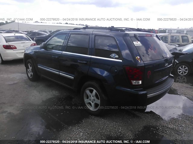 1J4HS58N45C732643 - 2005 JEEP GRAND CHEROKEE LIMITED BLUE photo 3