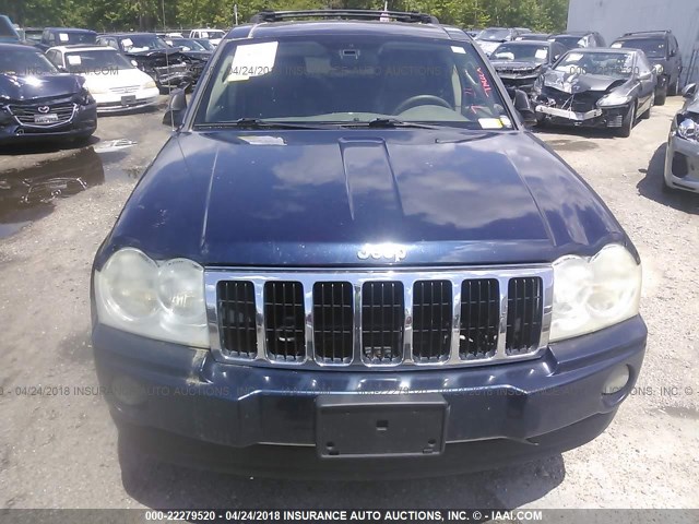 1J4HS58N45C732643 - 2005 JEEP GRAND CHEROKEE LIMITED BLUE photo 6