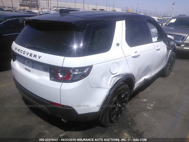 SALCP2BG4HH697628 - 2017 LAND ROVER DISCOVERY SPORT SE WHITE photo 4