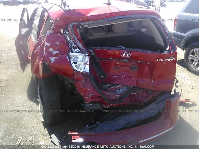 KMHDC8AE4BU126080 - 2011 HYUNDAI ELANTRA TOURING GLS/SE RED photo 6