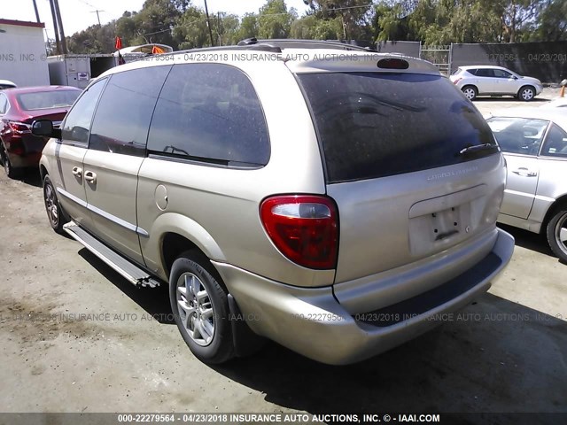 2B8GP44G91R123100 - 2001 DODGE GRAND CARAVAN SPORT GOLD photo 3