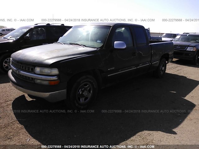 2GCEC19V311315060 - 2001 CHEVROLET SILVERADO C1500 BLACK photo 2