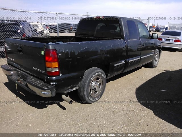 2GCEC19V311315060 - 2001 CHEVROLET SILVERADO C1500 BLACK photo 4