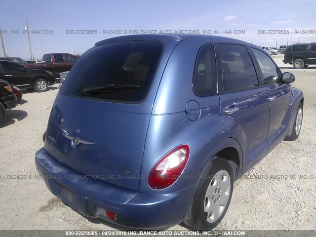 3A4FY58B87T523585 - 2007 CHRYSLER PT CRUISER TOURING BLUE photo 4