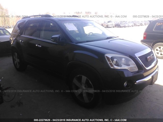 1GKKVSED0BJ125664 - 2011 GMC ACADIA SLT-2 BLACK photo 1