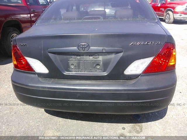 4T1BF28B8YU075991 - 2000 TOYOTA AVALON XL/XLS BLACK photo 6