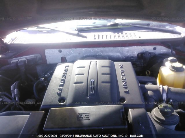 5LMFU28507LJ13121 - 2007 LINCOLN NAVIGATOR RED photo 10