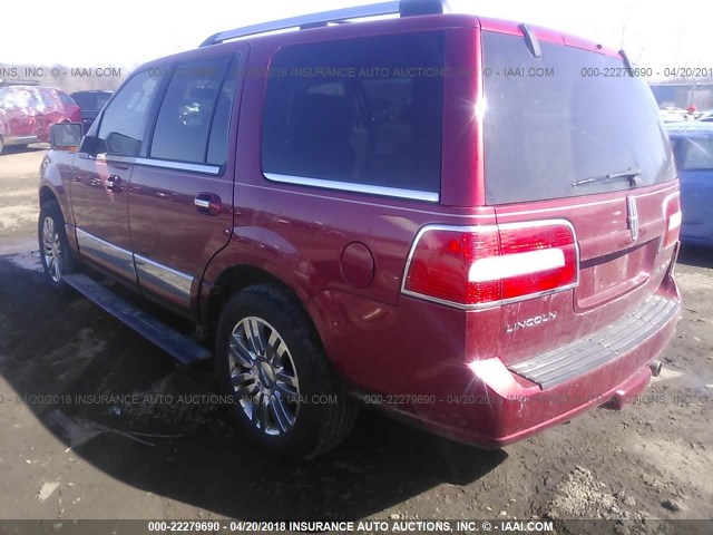 5LMFU28507LJ13121 - 2007 LINCOLN NAVIGATOR RED photo 3