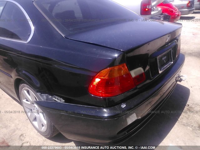 WBABM3343YJN80988 - 2000 BMW 323 CI BLACK photo 6