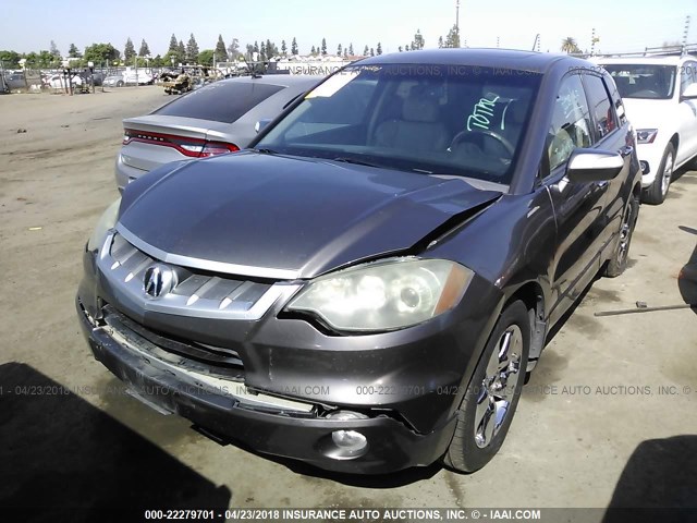 5J8TB18587A013727 - 2007 ACURA RDX TECHNOLOGY BROWN photo 2