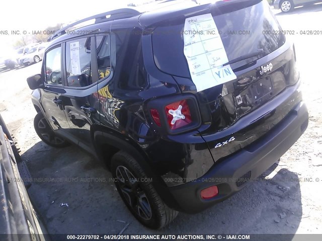 ZACCJBBT6GPC72859 - 2016 JEEP RENEGADE LATITUDE BLACK photo 3